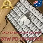 20W USB Type-C Wall Adapter Fast Charger PD Power For iPhone 14 13 12 8 Pro Lot