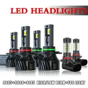 Fit 2006-2010 Jeep Commander 6X LED Headlights Hi/Lo Fog Lights Bulbs Combo (for: Chrysler)