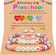 [UNGENT THEM] Mama and Mini First Day of School Bracelets Back to School Gifts for Mom and Daughter