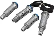 Lock Cylinder for Benz G-Class W460 W461 W463 T1 Vario, Door Handle 4 Lock Cylinders with 2 Keys 6707600159/6017600059/6317601259