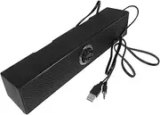 KICHOUSE Desktop Pc Laptop Speakers High Volume Soundbar Stereo Sound Plug Space-Saving Design