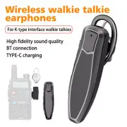 Wireless Headset Bluetooth Earpiece with Charger For Baofeng 888S/BF Radio
