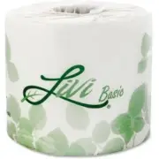 Livi Two-ply Bath Tissue - 2 Ply - 4.06" X 3.66" - 500 Sheets/roll - White -