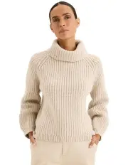 [Yarra Trail] Classic Tone Knit Jumper in Cream