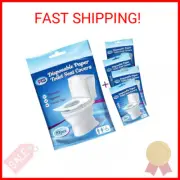 Rockland Guard - Disposable Toilet Seat Covers Flushable Paper Travel Pack (50-C