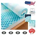 Cooling Gel-Infused 2-Inch King Memory Foam Topper - Pressure Relief & Comfort