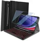 Backlit Keyboard Case for Samsung Galaxy Tab S9 FE 5G 10.9 Inch/Galaxy Tab S9