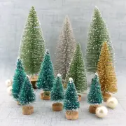 Christmas Tree Artificial Mini Small Pine Tree Xmas Home Party Art Ornaments