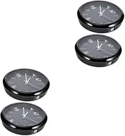 Mobestech 2sets Car Clock Large Wall Clock LED Clock Mini Clock for Desk Clock Mechanisms Clocks Flip Clock Battery Clock Seconds Clock Mechanism Kit Outdoor Wall Clock Car Watch Black 2pcs*2