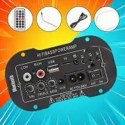 50W Mini Bluetooth HiFi Power-Amplifier Audio Digital Stereo FM Car AMP Remote