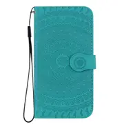 For Huawei Enjoy 9s Pressed Printing Pattern Horizontal Flip PU Leather Case with Holder & Card Slots & Wallet & & Lanyard(Grass Green)