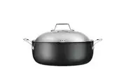 Cuisine::pro Diamond 9 Hard Anodised Round Roaster with Lid 32cm