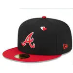 ATLANTA BRAVES __ TEAM FIT 帽子男女時尚全封閉休閒運動刺繡帽子