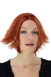 Wig Ladies Women Short Cosplay Gothic Middle Part Red Smooth Extravagant