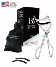 Lash Prodigy Eyelash Curler with Satin Bag & Refill Pads by Brilliant Beauty New