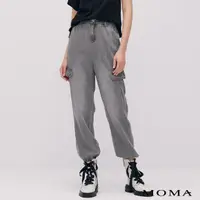 在飛比找momo購物網優惠-【MOMA】復古天絲牛仔束口褲(灰色)