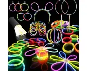 15 GLOW STICKS Party Light Glow In The Dark Rave NECKLACE Disco Bulk
