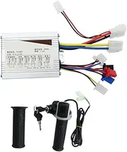 36V 350W Electric Scooter Brushed Controller Motor+Throttle Twist Grip Kit for E-Bike Electric Scooter Bicycle