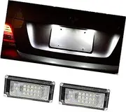 FIQOME 1 Pair License Plate Lamp, 6000K 18 LEDs Number Plate License Panel Lamp, for MINI, R50 R52 R53 Car Number Plate Led Light