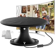 RV Antenna - RV Antennas for Digital TV, RV TV Antenna Amplified Digital HD TV Antenna - for Camper, RV Trailer Truck Caravan Boat - 32.8FT Coax HDTV Cable(Black)