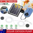 Day/Night Solar Powered Oxygenator Air Pump Oxygen Aerator For Fish Pond Pool