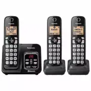Panasonic, DECT 6.0 Bluetooth 3-Handset Phone System, Link2Cell No Landline Need