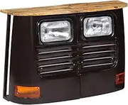 Generic Truck Sideboard Solid Mango Wood Dark Grey,246244