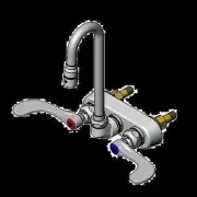 T&S Brass B-1115-132X-02 4" Wall Mount Workboard Faucet w/ 2-11/16" Gooseneck