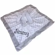 Personalized Elephant Lovey Custom with Name Plush Security Blanket