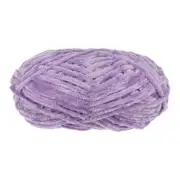 1 Skein Velvet Yarn Chenille Yarn 100g/3.5oz 87 Yards Polyester Soft Dark Purple