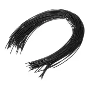 50PCS 20AWG Double-Ended Tinned Connector Wire 1 Pin 40CM Jumper Wire Black