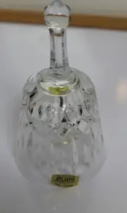 Atlantis Full Lead Crystal Bell Hand Blown and Cut Portugal