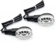 Turn Signals For EX250R NINJA 250R KLX250S KLX250SF VN650 Vulcan S Front/Rear Turn Signal Indicator Light Blinker Lamp(Clear)