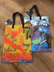 Set of 2 NWT Trader Joe’s Northern California SF Reusable Grocery Tote Bag