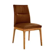 Atherton Leather Dining Chair - Toffee