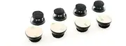 Tuneful Cables Sorbothane Hemisphere Feet. Sound Isolation Pads for Speakers to Tighten Bass and Improve Sound (1" Pack of 8)