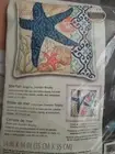 Dimensions Needlepoint Starfish Pillow Kit #71-20075 Beach Cross-Stitch *NEW*