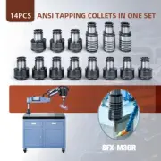 14PCS ANSI Collet Holder TC820 Tapping Collets for SFX-M36R Tapping Machine