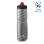 POLAR BOTTLE 24OZ 雙層保冷噴射水壺 BOLT 灰-銀 / 自行車 水壺 單車 保冷 噴射水壺