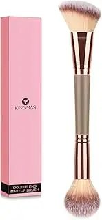 KINGMAS Foundation Makeup Brush, Double Ended Makeup Brushes for Blending Liquid Powder, Concealer Cream Cosmetics, Blush brush