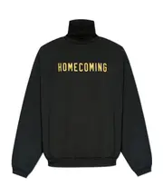 Fear Of God Essentials Slogan Printed Roll-Neck Sweatshirt S,XL,XS,L,M,XXL black