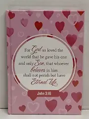 Christian Prayer Journal John 3:16 Cover Verse & Bible Scripture On Lined Pages