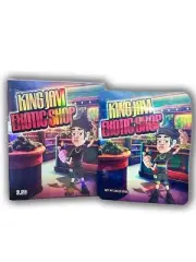 King Jam 3.5g Mylar Bags + Boxes – 100pc Exotic Storage Set (50 Bags + 50 Boxes)