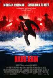 HARD RAIN MOVIE POSTER 2 Sided ORIGINAL ROLLED FINAL 27x40 MORGAN FREEMAN