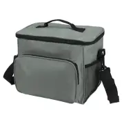 Lunch Box for Women/Men, Insulated Cooler Lunch Bag, 9.4x6.7x10.2 Inch Grey
