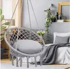 Hammock Chair Macrame Cotton Swing Bed Relax Indoor Outdoor Hanging Garden NEW