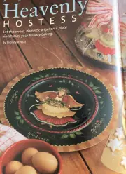 Decorative Artist Workbook 2004 Heavenly Hostess Angel Plate by Yvonne Kresal
