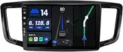 BXLIYER - 6G+128G - Android 14 IPS Car Stereo For Honda Odyssey (2015-2019) - Wireless CarPlay/Android Auto - LED Camera + MIC - 10.1 Inch 2 Din DAB Steering Wheel Fast-boot 360-CAM WIFI GPS Head Unit