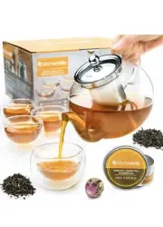 Kitchen Kite Glass Teapot Set