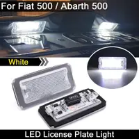 在飛比找蝦皮商城優惠-2 件白色 LED 牌照燈牌照燈適用於菲亞特 500 Aba